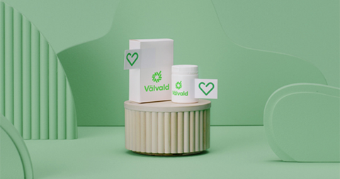 Två produkter med välvald-loggan.